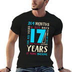 17th Birthday for Son Nephew Gift for 17 Year Old Boys  Easy-care T-Shirt