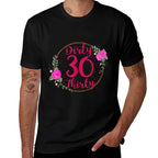 Dirty 30th Birthday Born in 1992 As Thirty Year Old Women  Heathered Texture T-Shirt