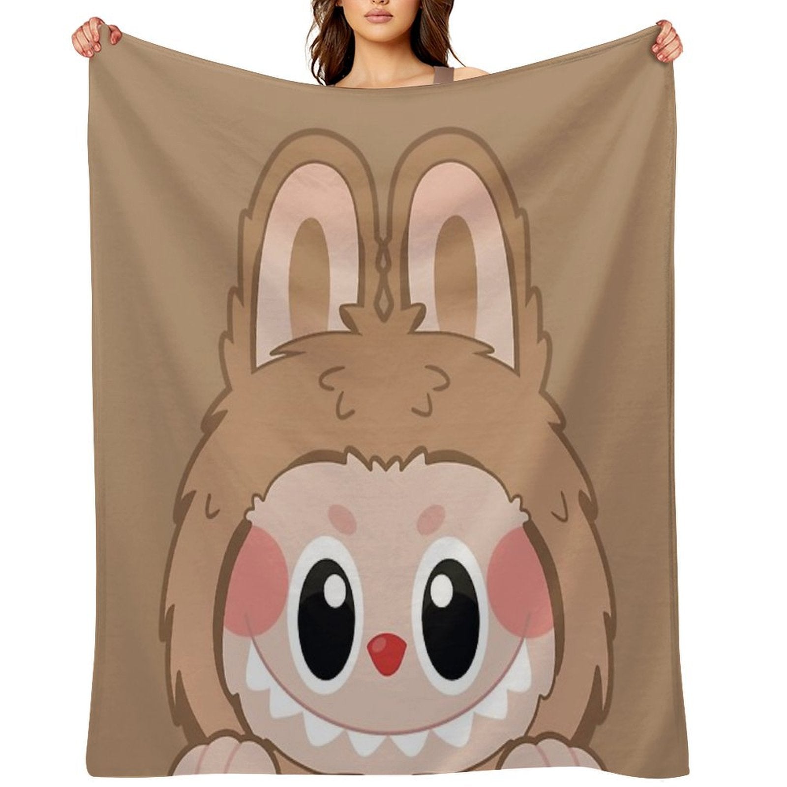 Labubu Toffee Peeker V2 Comfort Throw Blanket