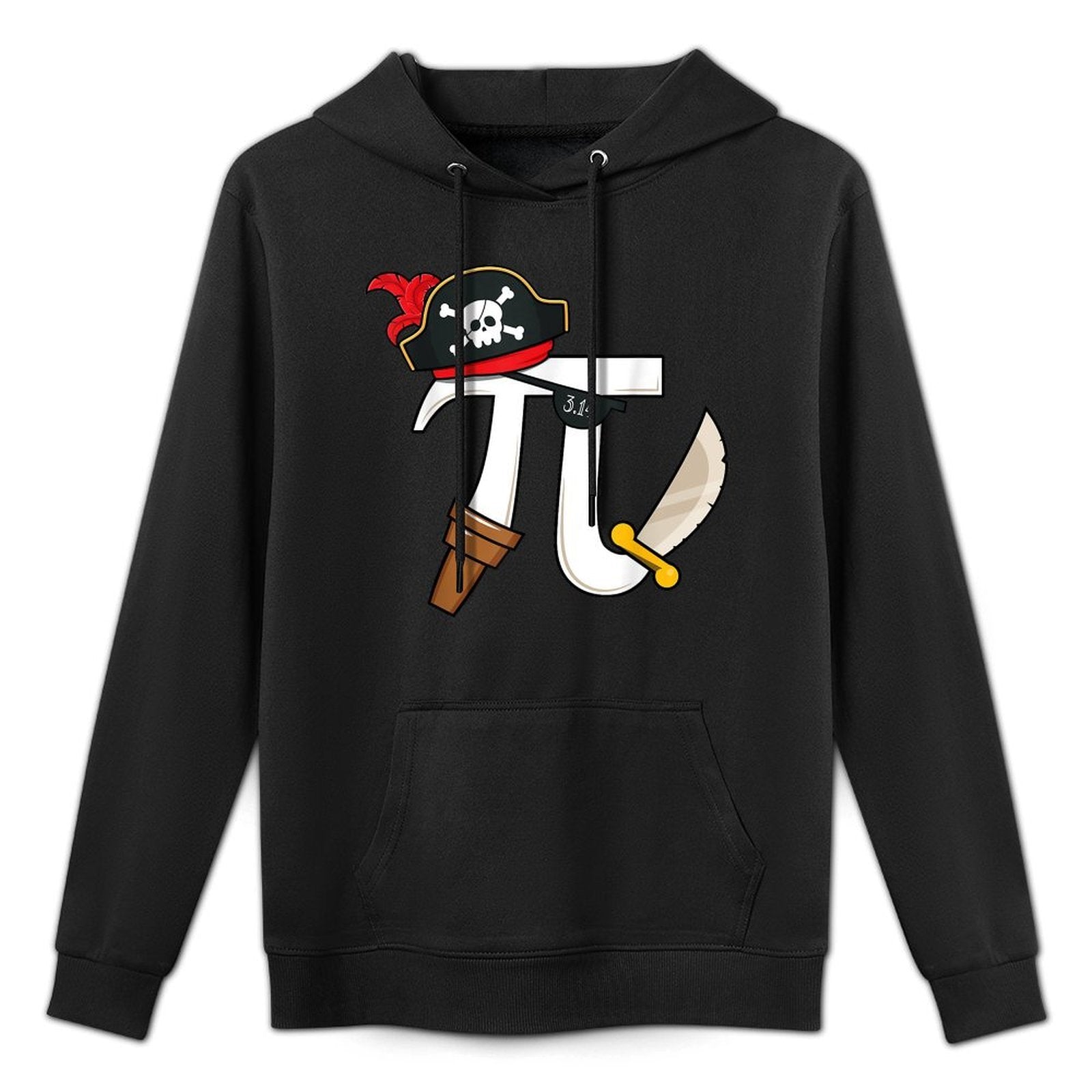 Funny Pi Rate Pirate Pi Day Boys Girls Science Math Teacher Adjustable Hood Hoodie