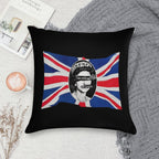 God Save The Queen (HQ) Soft Hidden Zipper Throw Pillow