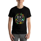 100 Years Loved Flower Women 100 Year Old 100th Birthday  Moisture-wicking T-Shirt
