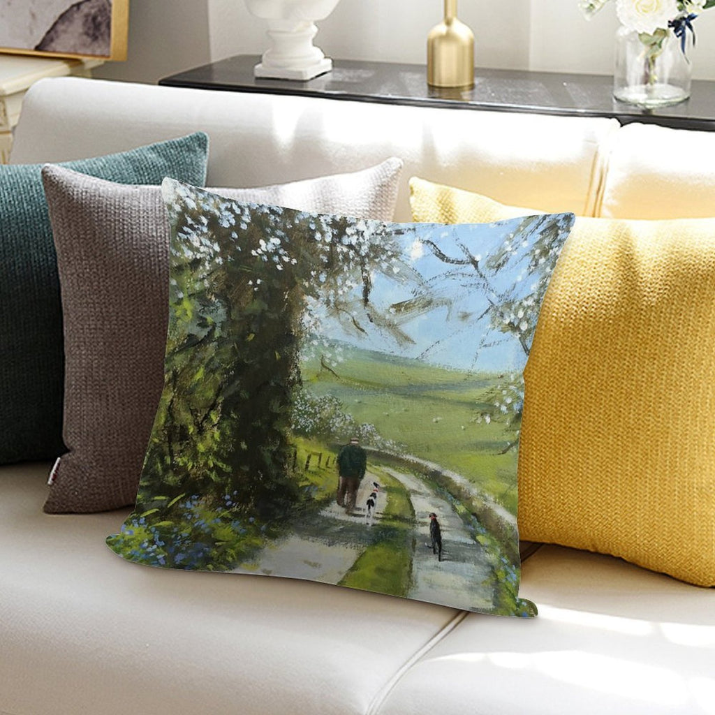 We Will Stop for Tea And Cake on The Way Back. Soft Multiple Sizes Throw Pillow