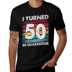 I Turned 50 In Quarantine 2020 50 Years Old 50th Birthday Premium  Heathered Texture T-Shirt