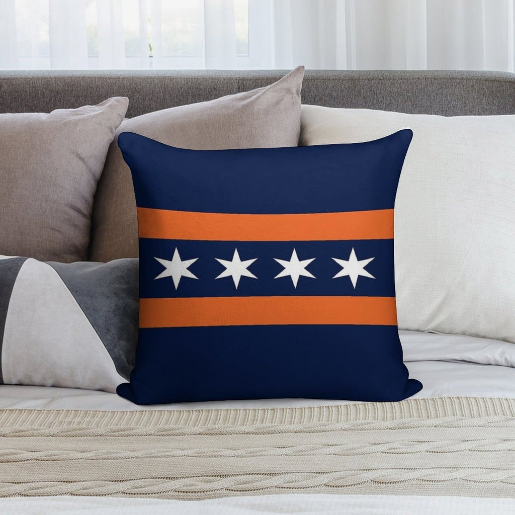 Chicago Football Soft Warmth Comfort Throw Pillow