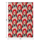 Sweet Raggedy Ann 2 Sustainable Throw Blanket