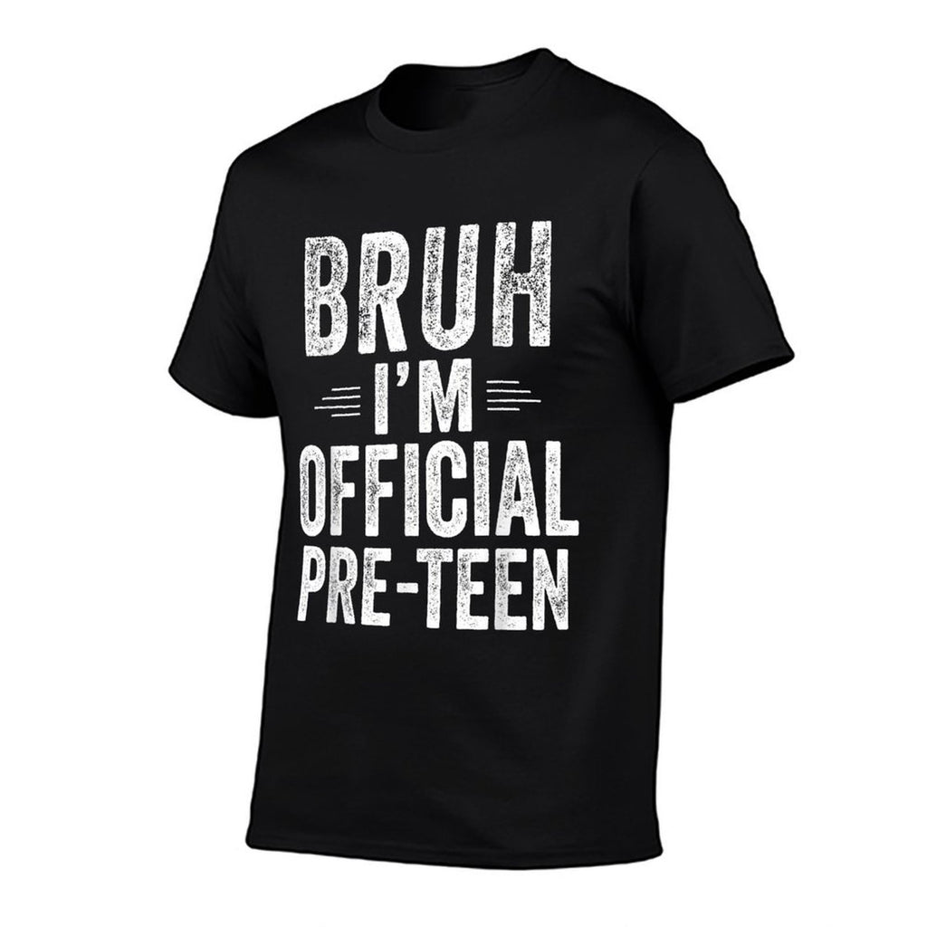 Bruh I'm Official Pre-Teen 12th Birthday Boy 12 Year Old  Rolled Sleeves T-Shirt