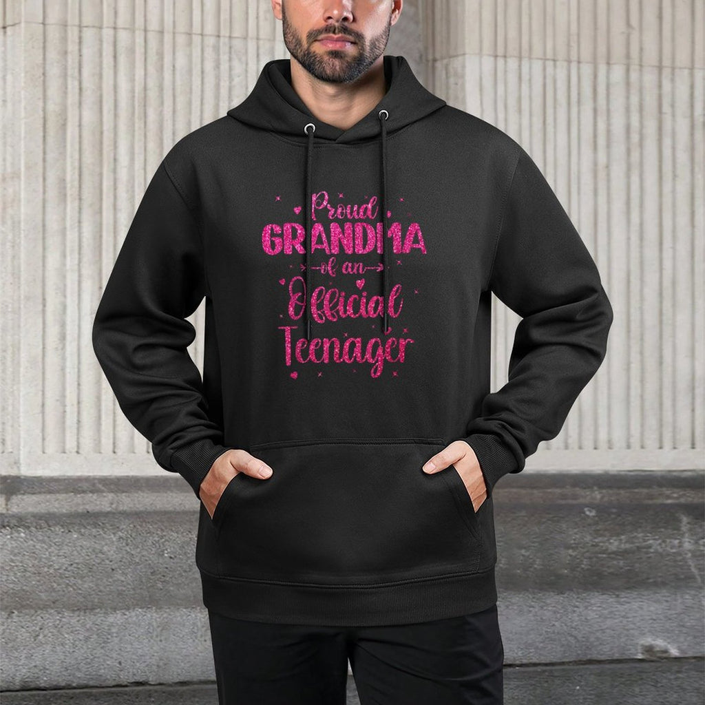Proud Grandma Of An Officialnager Funny 13th Birthday Moisture-Wicking Hoodie