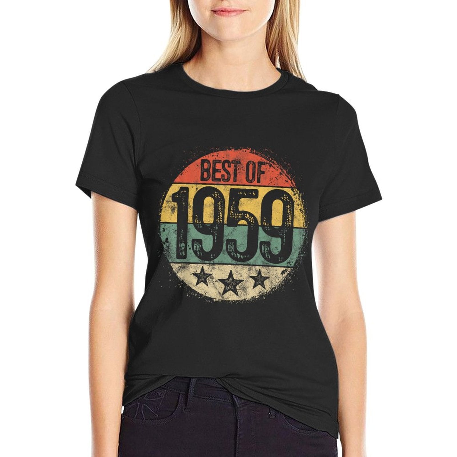 Best Of 1959 66th Birthday Gifts For Men Women 66 Year Old  Cotton T-Shirt