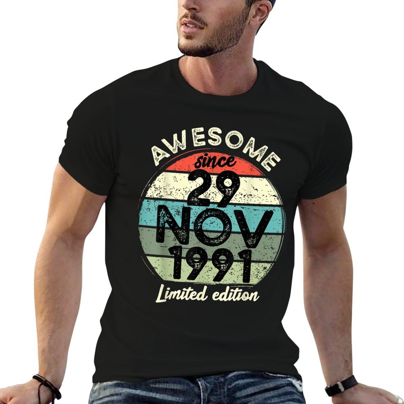 30 Year Old Birthday 29 November 1991 30th Birthday  Trendy Pattern T-Shirt