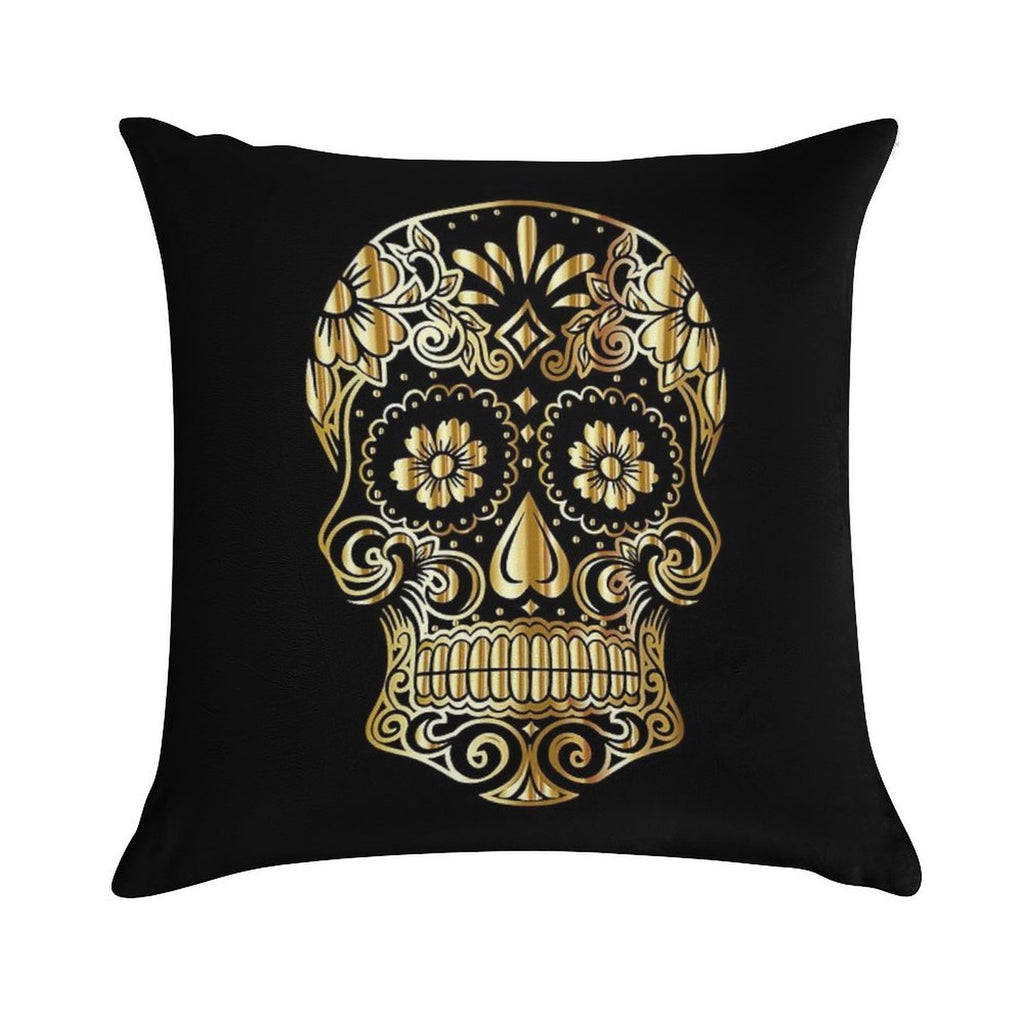 Mexican Skull Soft Luxury Feel Throw Pillow