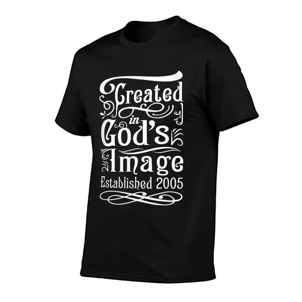 20 Year Old Christian Jesus And God 20th Birthday  Ribbed Collar T-Shirt