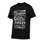 20 Year Old Christian Jesus And God 20th Birthday  Ribbed Collar T-Shirt