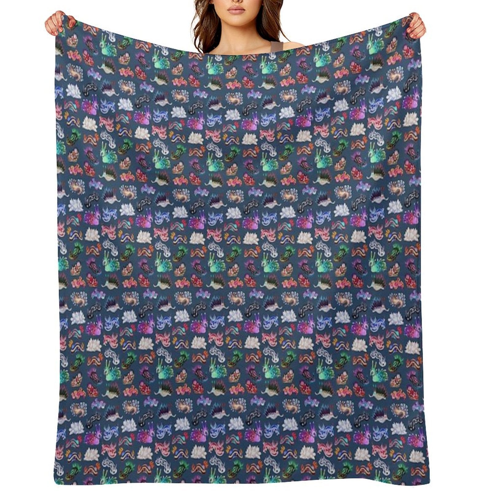 NUDIBRANCH Versatility Throw Blanket