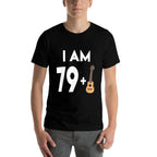 80 Years Old Guitar Player Gift 80th Birthday  Eco-friendly Material T-Shirt