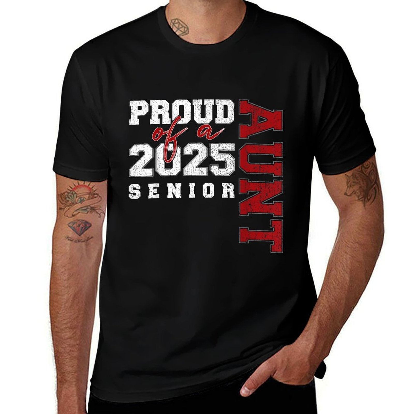 Aunt Senior 2025 Proud of A Class of 2025 Graduate  Quick-drying T-Shirt