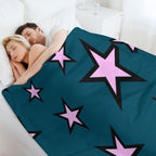 Star Pattern Machine-washable Throw Blanket