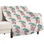 Red Snake Surrounded by The Clover Leaf Comfort Throw Blanket