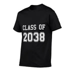 Class Of 2038 Graduation School Future Graduate  Heathered Texture T-Shirt