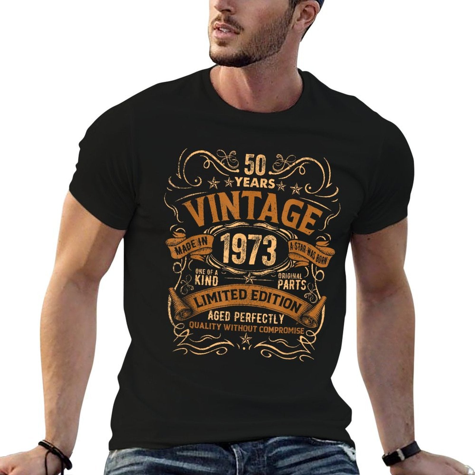 50 Year Old Vintage 1973 Limited Edition 50th Birthday Gift  Fade-proof Color T-Shirt