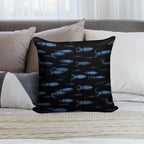 Firefly Squid Hotaruika Bioluminescent Soft Reinforced Edging Throw Pillow