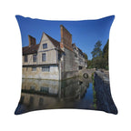 Ightham Mote in Kent England UK Soft Durable Construction Throw Pillow