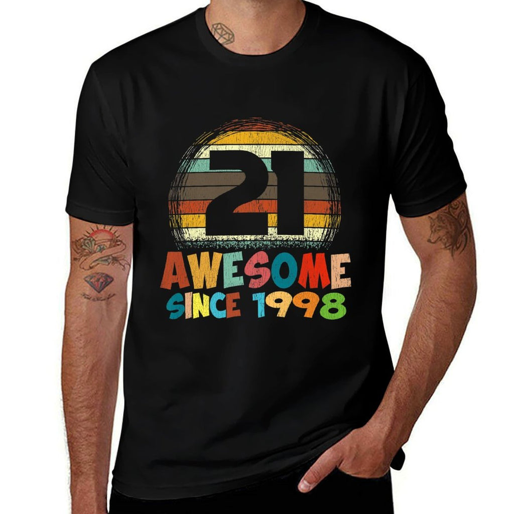 21st Birthday Retro Vintage 21st Birthday Gifts Premium  Versatile T-Shirt