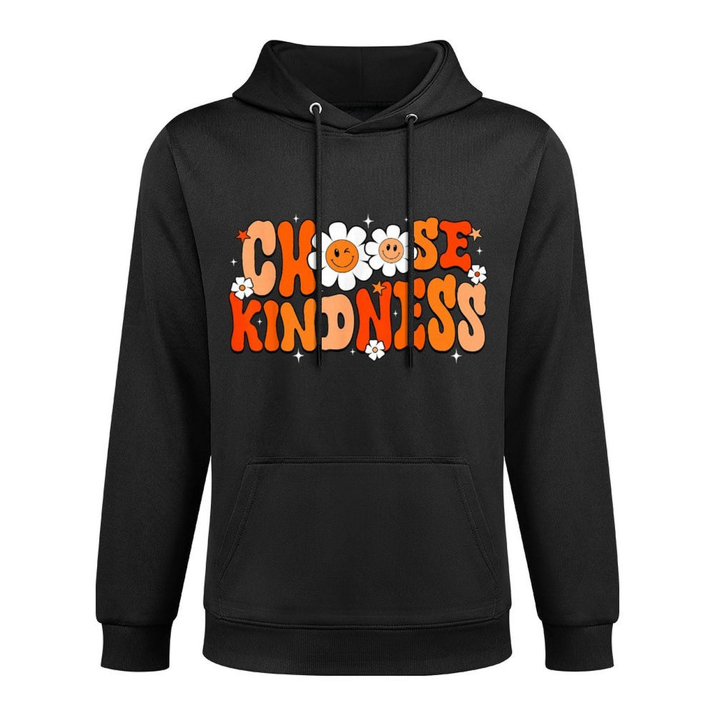 Choose Kindness Retro Be Kind Inspirational Unity Day Breathable Fabric Hoodie
