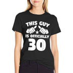 Mens This Guy Is Officially 30 Years Old 30th Birthday  Relaxed-fit T-Shirt