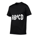 Boys Girls Teachers ABCD Rock Graphic Back to School  Heathered Texture T-Shirt