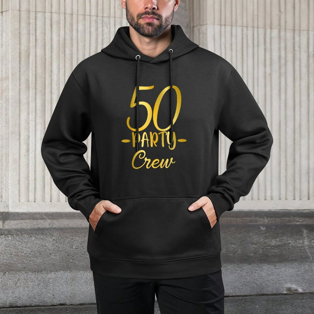 50 Party Crew 50th Birthday Group Friends Drinking Beers Customizable Surface Hoodie
