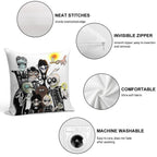 The Addams Family Portrait Soft Gift Ready Throw Pillow