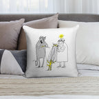 Who Pulls Which String Soft Warmth Comfort Throw Pillow