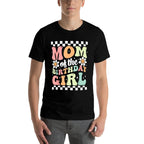 Mom of The Birthday Girl Cute Family Groovy Birthday Party  Stretchy T-Shirt