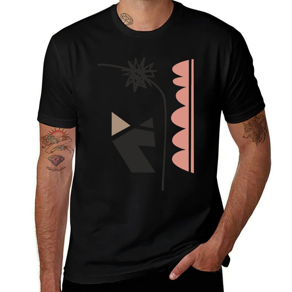 Mid Century Modern Art Abstract  Tagless Design T-Shirt
