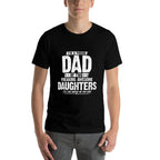 Im A Proud Dad Of Two Freaking Awesome Daughters Gifts Dad  Tagless Design T-Shirt