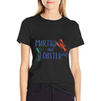 Womens Martini And Lobster Diet Aesthetic Fisherman Core  Quick-drying T-Shirt