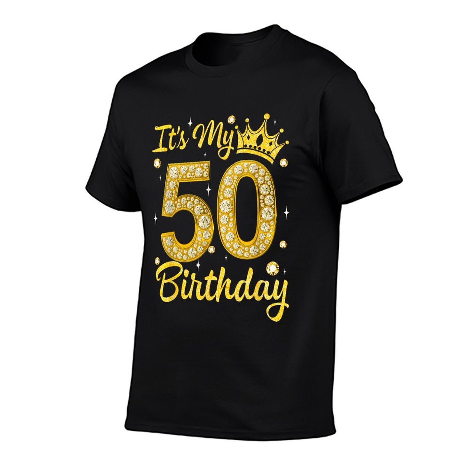 It&#39;s My 50th Birthday Queen Women 50 Years Old Diamond Crown Comfortable T-Shirt