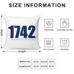 Moravian University 5 Soft Fade-Resistant Throw Pillow