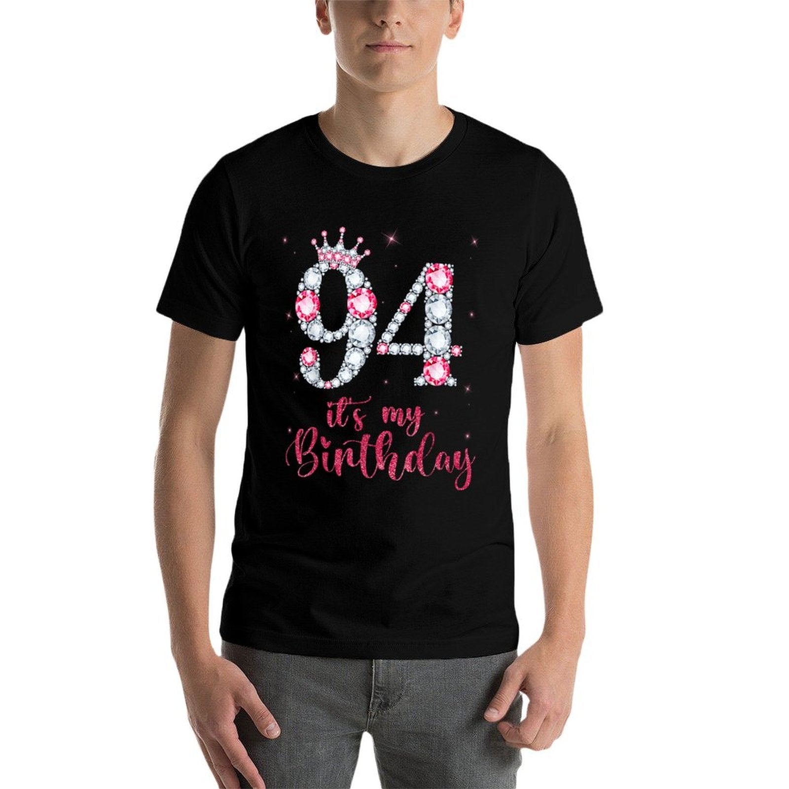 94 It's My Birthday 94 Years Old 94th Birthday Girl Lady  High-quality Stitching T-Shirt