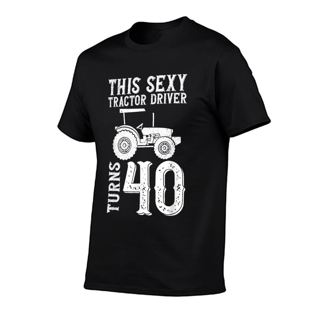 This Sexy Tractor Driver Turns 40 - 40th Birthday Tractor  Lightweight T-Shirt