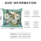 Floral Bouquet ~ on Turquoise Soft Multiple Sizes Throw Pillow