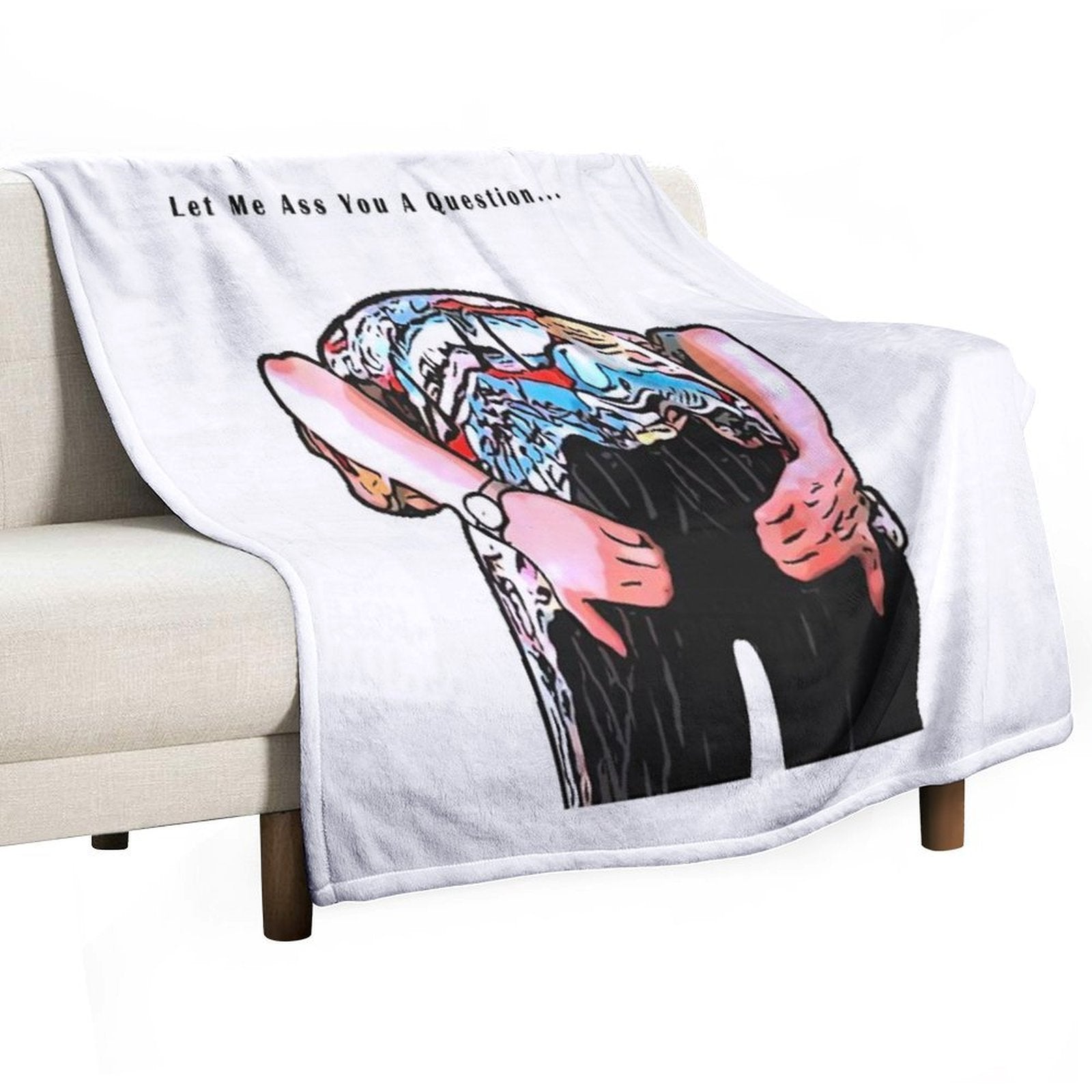 Pet Detective Cartoon Travel-friendly Throw Blanket