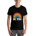 LGBTQ Be You Pocket Gay Pride LGBT Ally Rainbow Vintage  Quick-drying T-Shirt