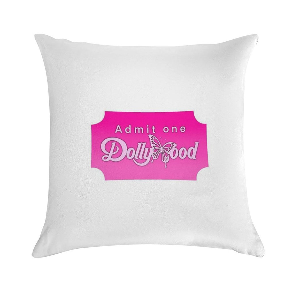 Dollywood Ticket Soft Warmth Comfort Throw Pillow