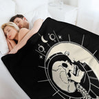 Kissed by The Moonlight Shrink-resistant Throw Blanket