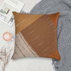 Warm Color Stripes Contemporary Soft Style Accent Throw Pillow