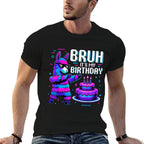 Bruh Its My Birthday Llama Pinata Boy Girl Family Party Bday  Slim-fit Cut T-Shirt