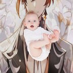 Genshin Impact - Zhongli Valentine Official Artwork 2021 Lightweight Throw Blanket