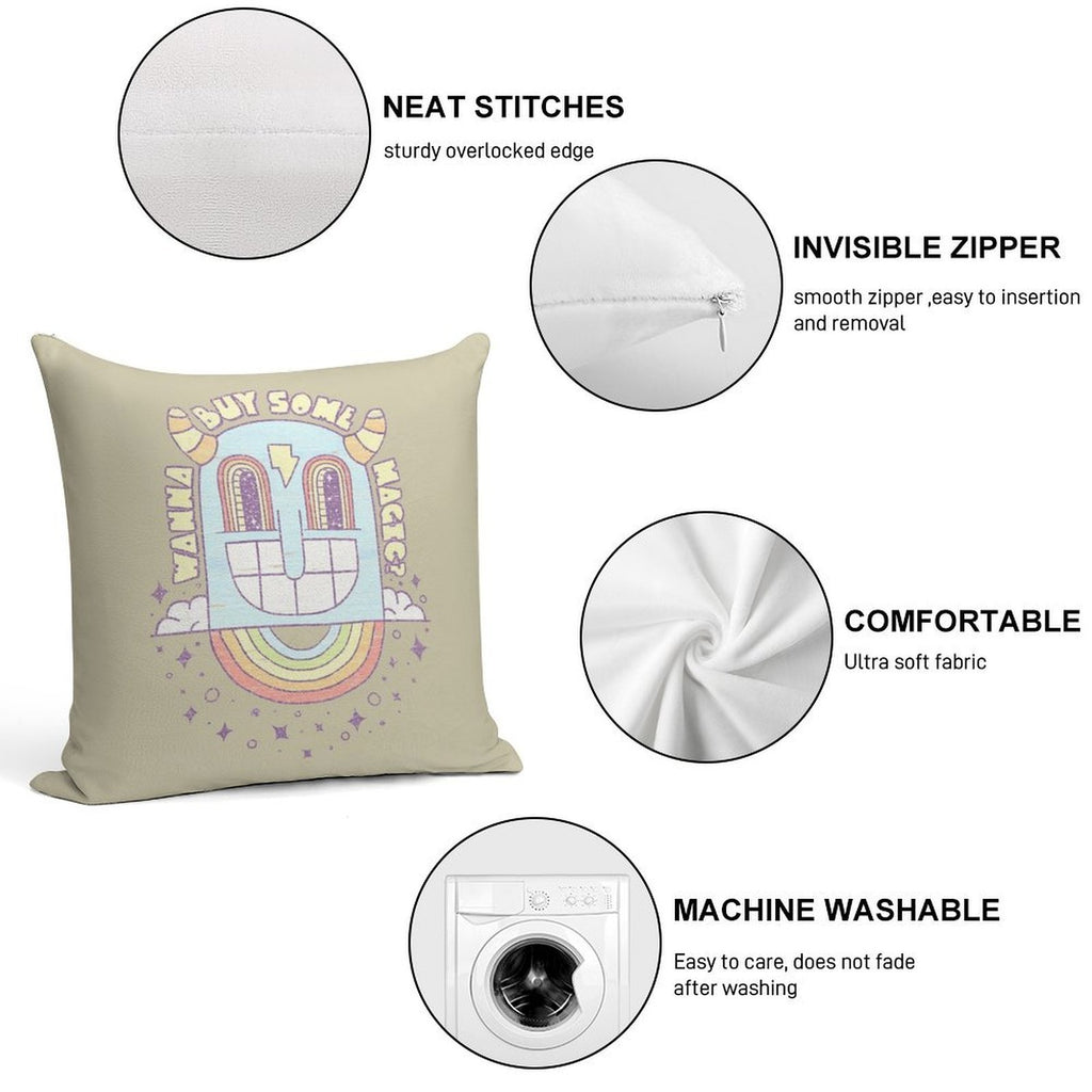 Wanna Buy Some Magic Soft Anti-Pilling Throw Pillow